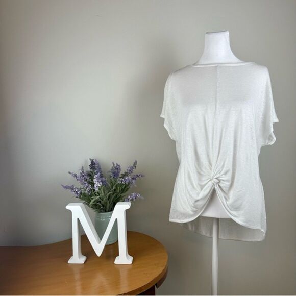 Lou and Grey for Loft Knot Front T-Shirt - Size Medium - Picture 1 of 6